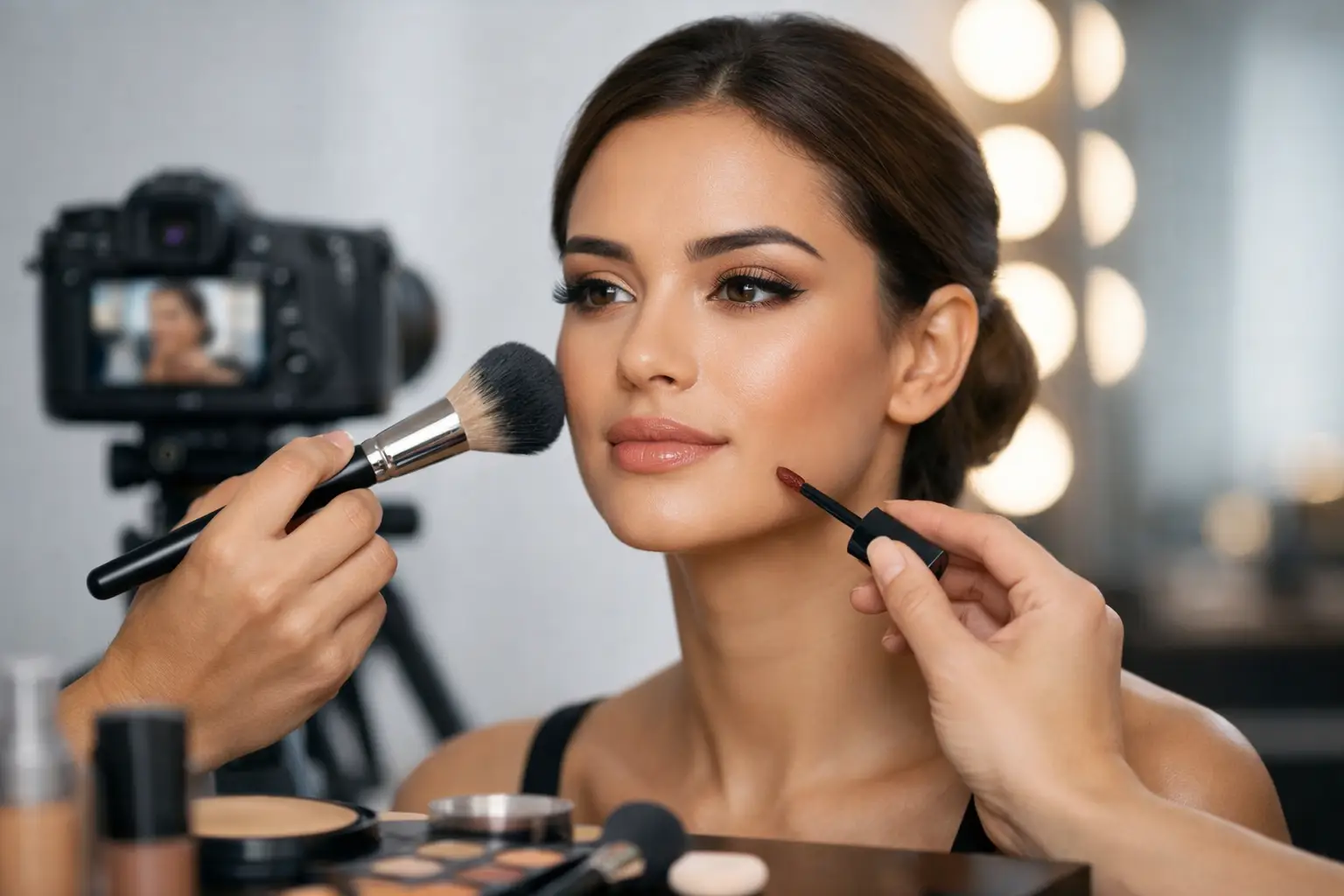 A Camera Ready Makeup Routine That Lasts