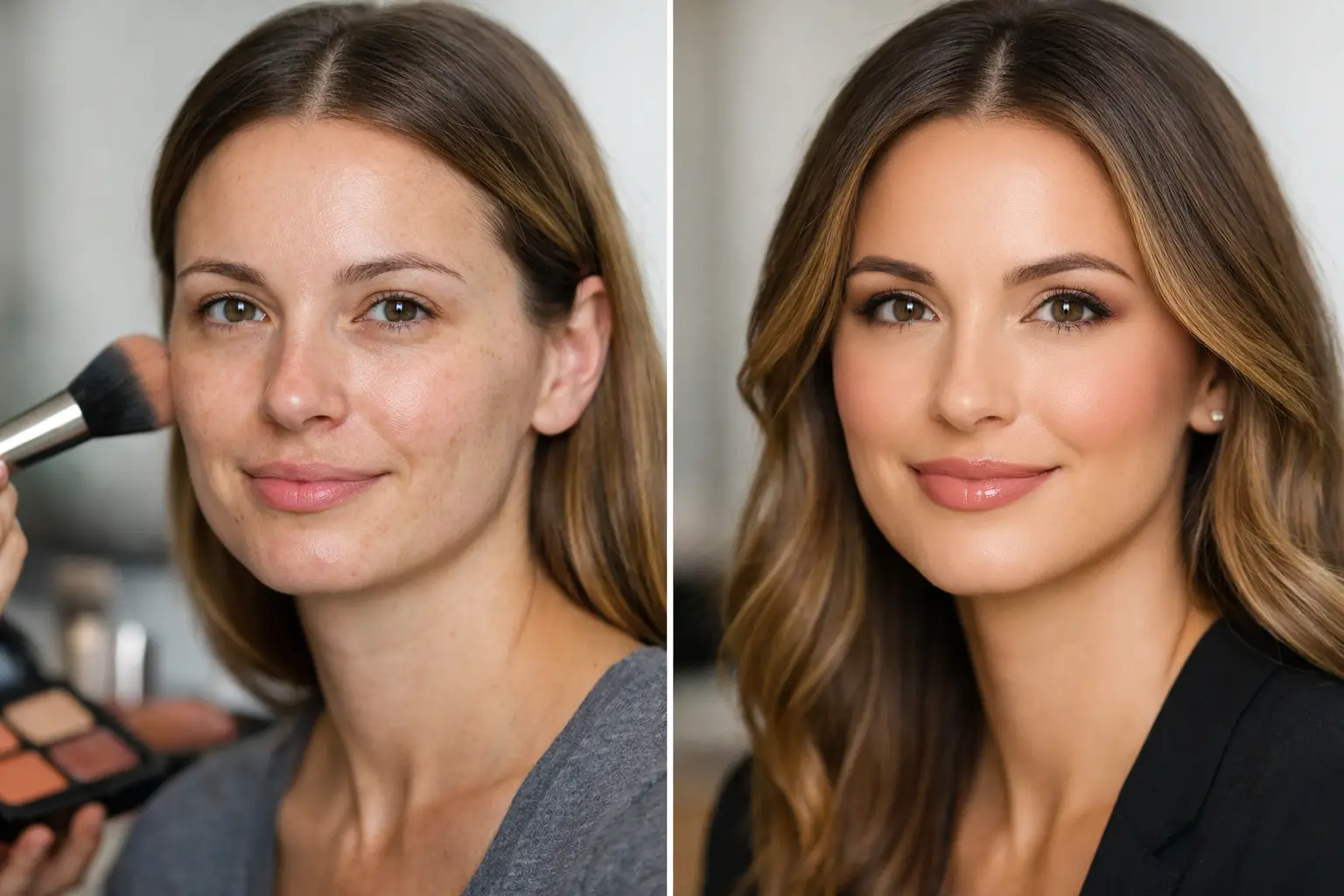 Headshot Makeup Before and After Tips