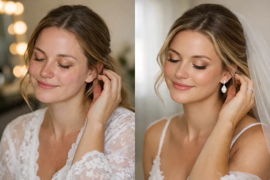 Bridal Soft Glam Before After That Feels Like You