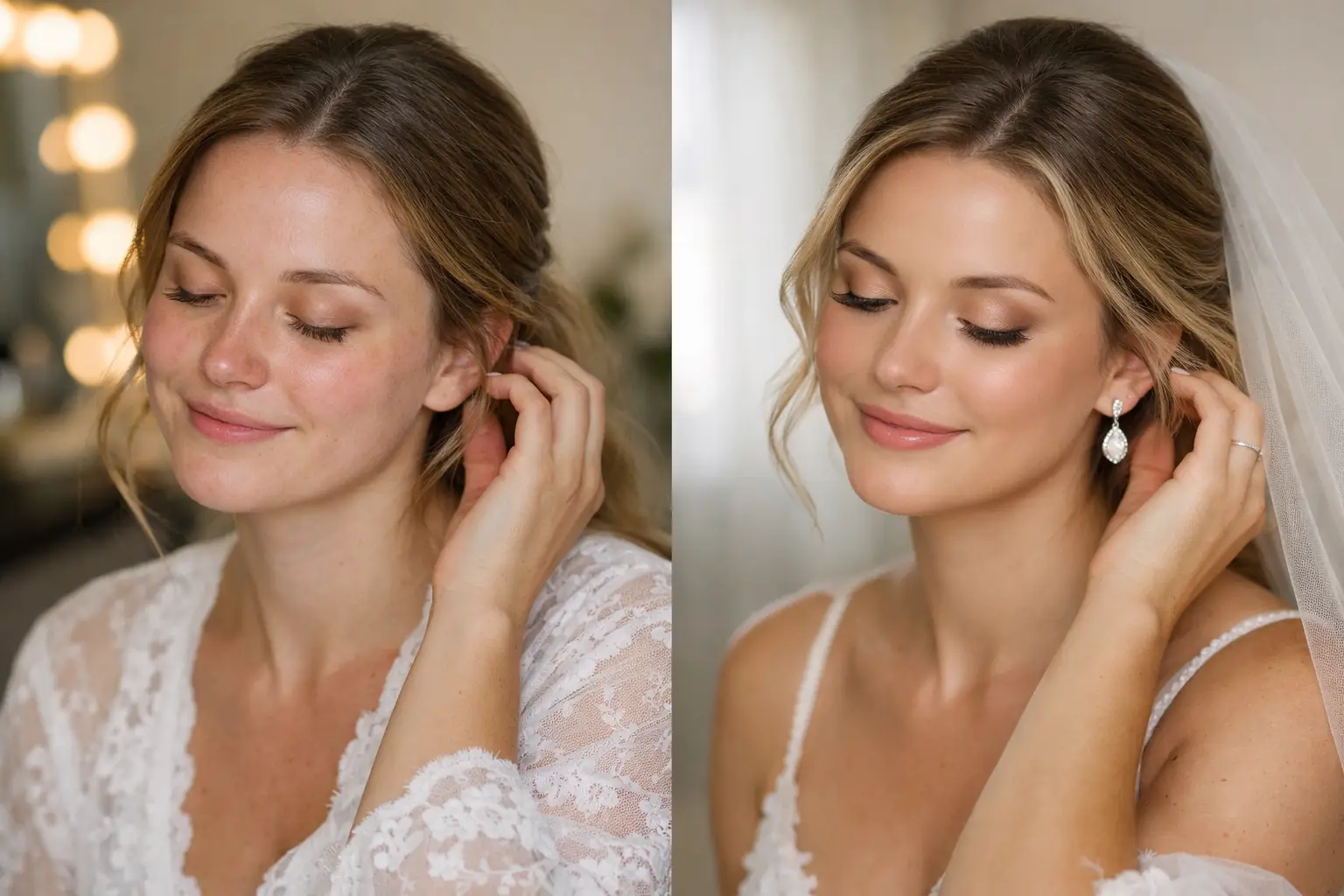 Bridal Soft Glam Before After That Feels Like You
