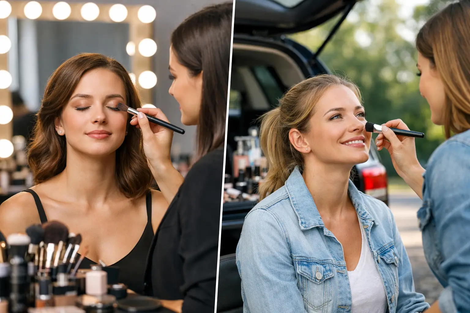 In Studio vs Mobile Makeup: Which Fits You?