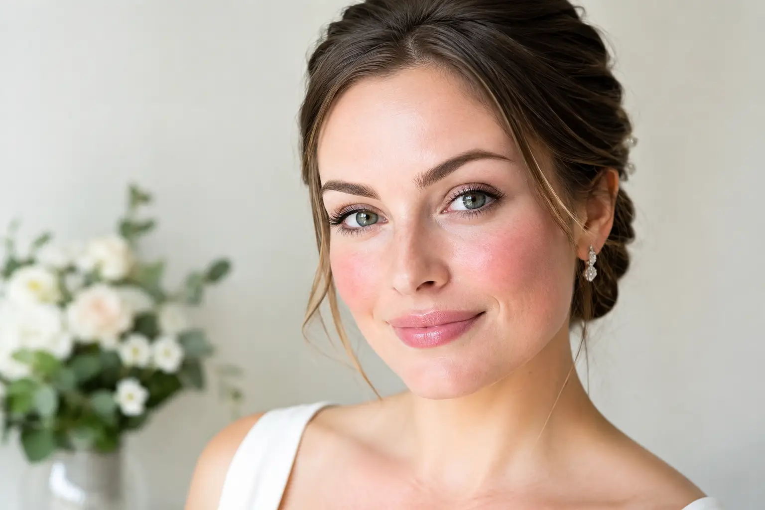 A Bridal Makeup for Rosacea Example That Lasts